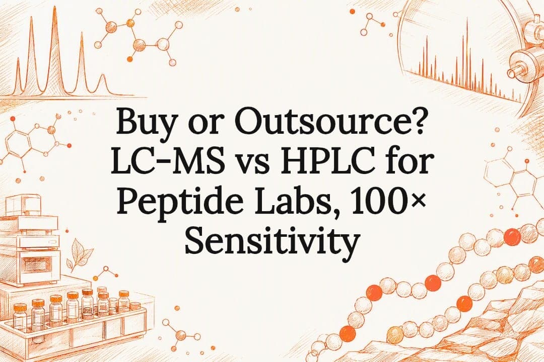 Buy or Outsource? LC-MS vs HPLC for Peptide Labs, 100× Sensitivity