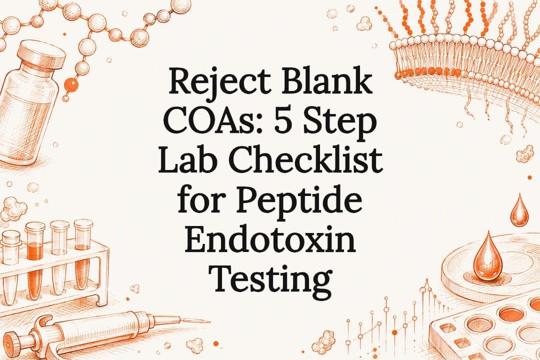 Reject Blank COAs: 5 Step Lab Checklist for Peptide Endotoxin Testing