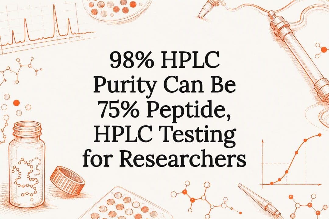 98% HPLC Purity Can Be 75% Peptide, HPLC Testing for Researchers