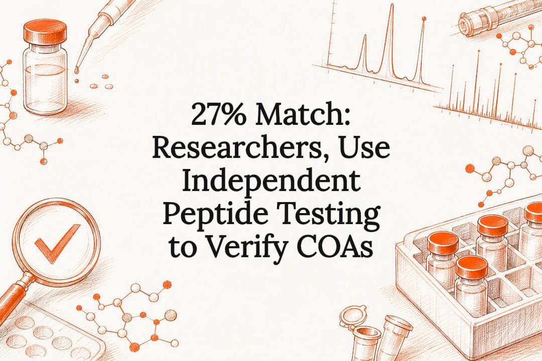 27% Match: Researchers, Use Independent Peptide Testing to Verify COAs