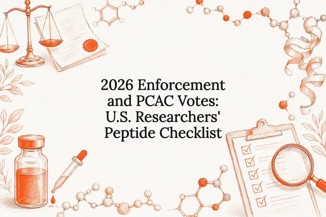 2026 Enforcement and PCAC Votes: U.S. Researchers' Peptide Checklist