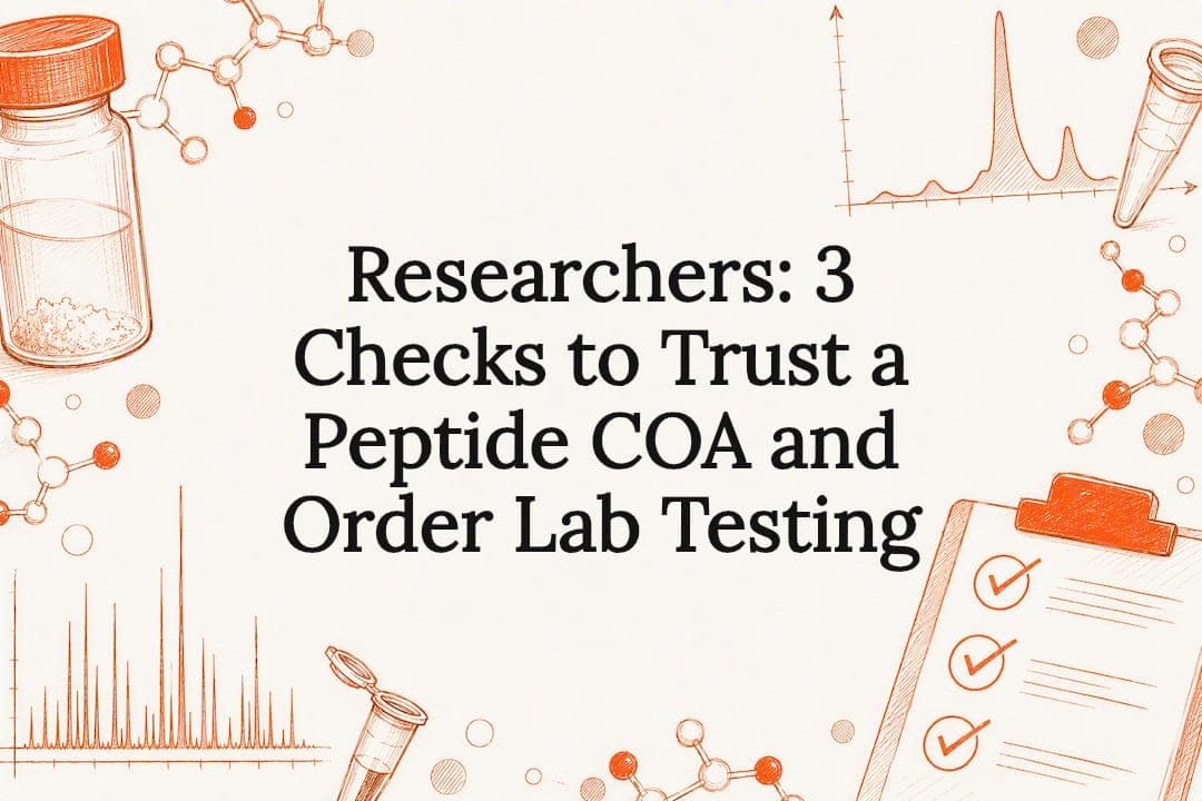 Researchers: 3 Checks to Trust a Peptide COA and Order Lab Testing