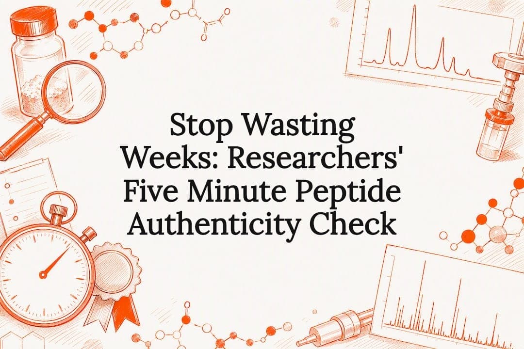 Stop Wasting Weeks: Researchers' Five Minute Peptide Authenticity Check