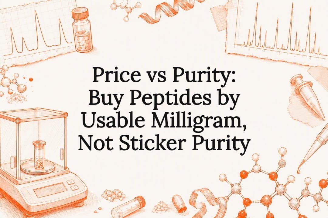 Price vs Purity: Buy Peptides by Usable Milligram, Not Sticker Purity