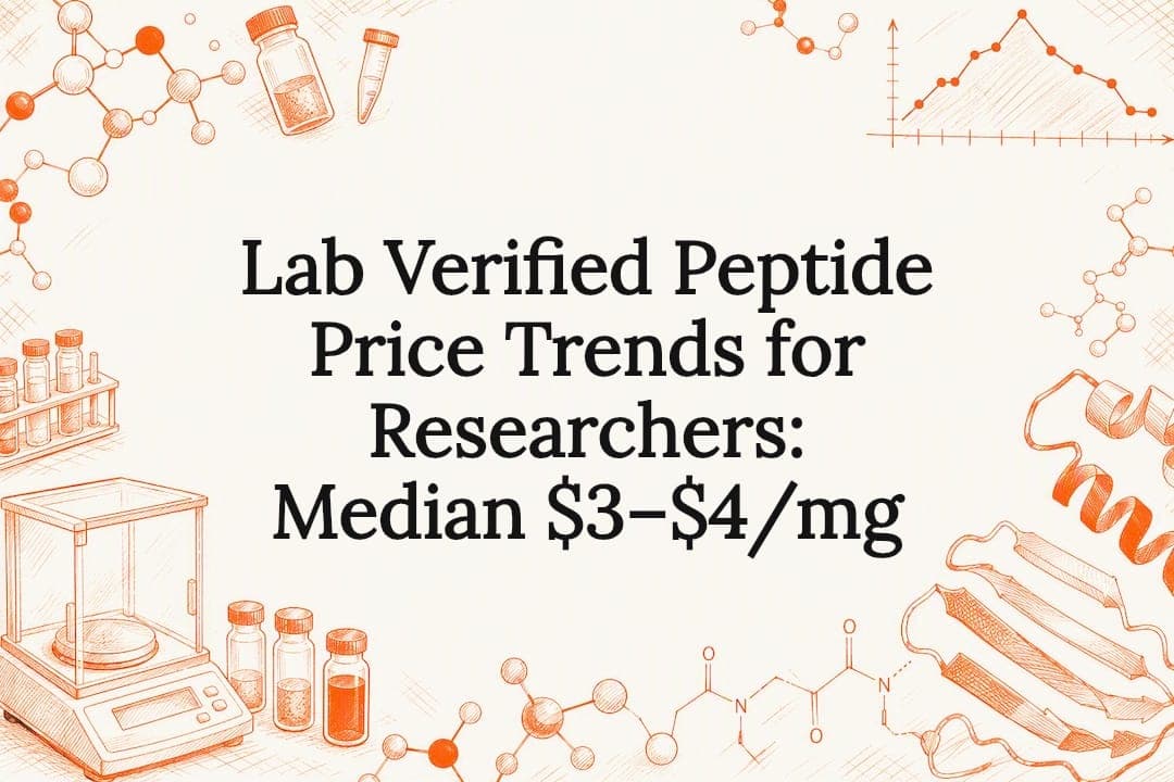 Lab Verified Peptide Price Trends for Researchers: Median $3–$4/mg