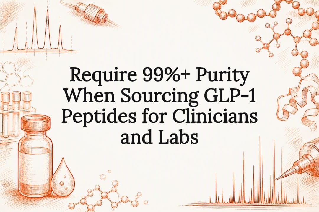 Require 99%+ Purity When Sourcing GLP-1 Peptides for Clinicians and Labs