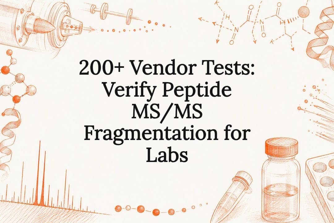 200+ Vendor Tests: Verify Peptide MS/MS Fragmentation for Labs