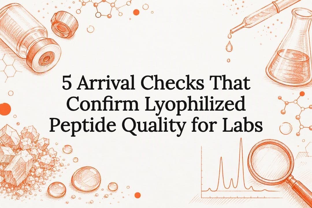 5 Arrival Checks That Confirm Lyophilized Peptide Quality for Labs